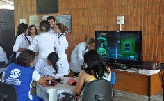 Atividade foi realizada no hall da Reitoria