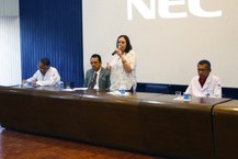 Vice-reitora Rachel Rocha empossou os servdires do HU