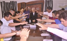 Empossados fazem juramento