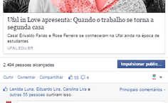 Em outro post, internauta revela que se casou por intermédio da Universidade