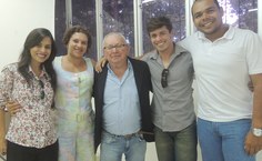 Família e orientandos compareceram  à defesa de Mariano Alves