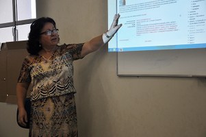 Servidores participam da primeira aula do curso de Docência Universitária