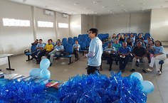 Palestra do médico Ítalo Nascimento para os técnicos da Ufal