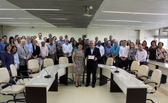 Equipe de gestão de Eurico Lôbo posa em foto oficial