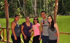 O belo cenário proporcionado pelo Lago dos Jacarés