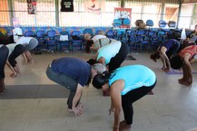 Prática da Yoga no Campus A.C. Simões