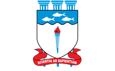 Brasão da Ufal com nome da Universidade por extenso