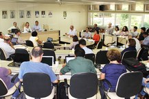 Conselheiros deliberaram sobre o GT para atualização do Estatuto e Regimento da Ufal. Foto: Thiago Prado