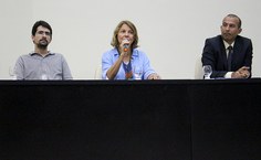 Reitora Valéria Correia fala do compromisso da nova gestão com as lutas sociais. Foto: Mariana Madeiro