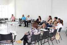 Servidores da Ufal durante curso sobre planejamento para aposentadoria interna. Foto: Thâmara Gonzaga