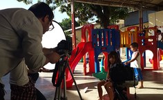 Equipe de gravação no NDI