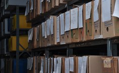 Caixas de documentos do Arquivo Central