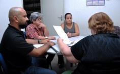 Equipe de técnicos e arquivistas do Arquivo Central