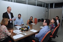 Diretor do DAP,Frederich Ebrahim, durante leitura do Termo de Posse.