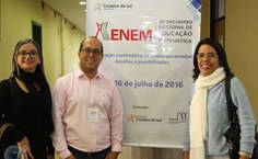 Os professores Carloney Alves e Edlene Cavalcanti com a doutoranda Simone Fonseca
