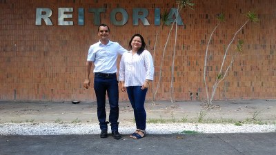 Faustino Júnior (Coordenador da CDRH) e Patrícia Araújo (Gerente de Capacitação), articuladores da vinculação entre Ufal e Enap | nothing