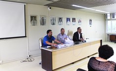 O vice reitor, José Vieira, conduziu a cerimônia de posse