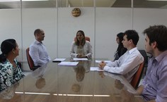 Carolina Abreu deu as boas vindas aos novos servidores