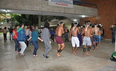 A Reitora, o Vice reitor e os Pró reitores também participaram do Toré