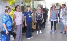 A educadora física Rosa Pasciucco realizou prática integrativa com dança