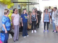 A educadora física Rosa Pasciucco realizou prática integrativa com dança