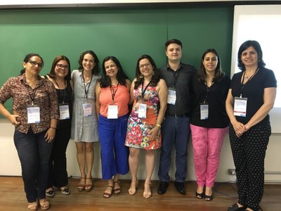 Pesquisadores que apresentaram trabalhos no evento e Porto Alegre