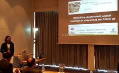 Professora Christiane Feitoza apresentou pesquisas em evento na Dinamarca