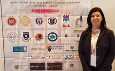 Professora Christiane Feitoza apresentou pesquisas em evento na Dinamarca