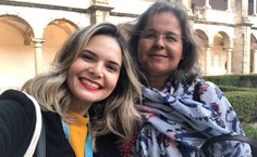 Mariana e Débora durante o evento