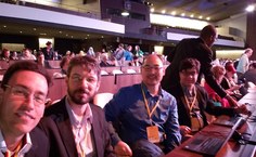 Da esquera para a direita: Diego Demerval (Famed), Ranilson Paiva (IC), Seiji Isotani (USP/ICMC) e Leonardo Marques (Cedu)