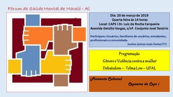 Ufal participa do Fórum de Saúde Mental de Maceió