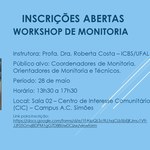 Prograd recebe inscrição para Workshop de Monitoria
