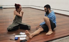 Preparação do espetáculo Medusa ao Reverso