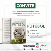 Professor lança livro sobre direitos de transmissão do futebol