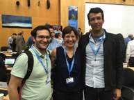 Professor da Ufal, Humberto Barbosa (à direita), durante reuniões do IPCC