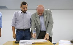 Posse do reitor Tonholo na Cepram (Foto: Marcio Chagas Ascom Semarh)