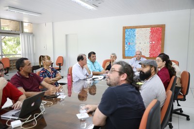 Reunião da equipe da força-tarefa do óleo com o reitor Joselado Tonholo