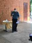 Cerimônia de posse seguiu recomendações de saúde contra covid-19