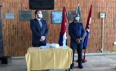 Cerimônia de posse seguiu recomendações de saúde contra covid-19