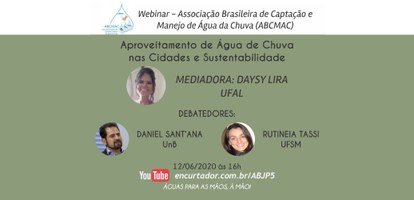 Professora da Engenharia será mediadora de webinar sobre água da chuva