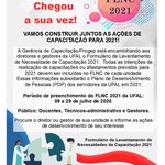 Progep faz levantamento das necessidades de capacitação para 2021