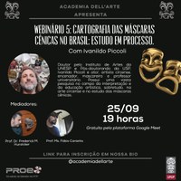 Academia dell'Arte apresenta webinário sobre máscaras cênicas no Brasil