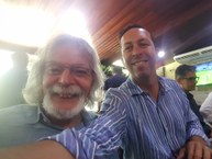 Professor João Xavier com o orientador da UFRJ Eliezer Jesus Barreiro
