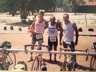 Professor Krerley Oliveira competindo pela equipe de triathlon da UFRJ. Foto: Arquivo pessoal