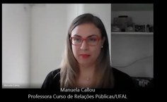 Manuela Callou, professora de relações públicas, mediou conversa com Aline Fidelis no Ciseco Entrevistas