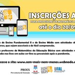 Ufal Conectada promove debate virtual para professores de Matemática e estudantes