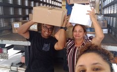 Diva sempre disposta a colaborar com os eventos promovidos pela Editora da Ufal