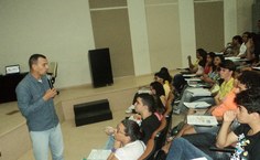 Professor Zé Roberto, em evento passado, no auditório da Reitoria