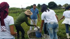 Zé Roberto em aula de campo