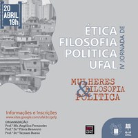 Jornada de ética e filosofia debate mulheres e política em evento virtual